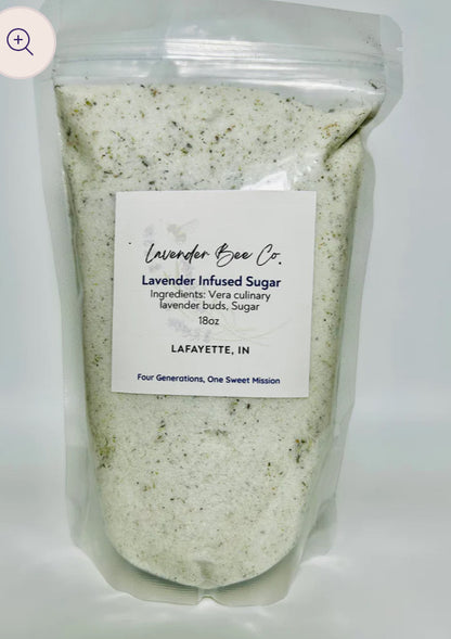 Lavender Infused Sugar, 18oz.