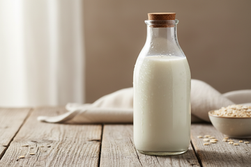 close up product photo of Freshly milk rustic, simple