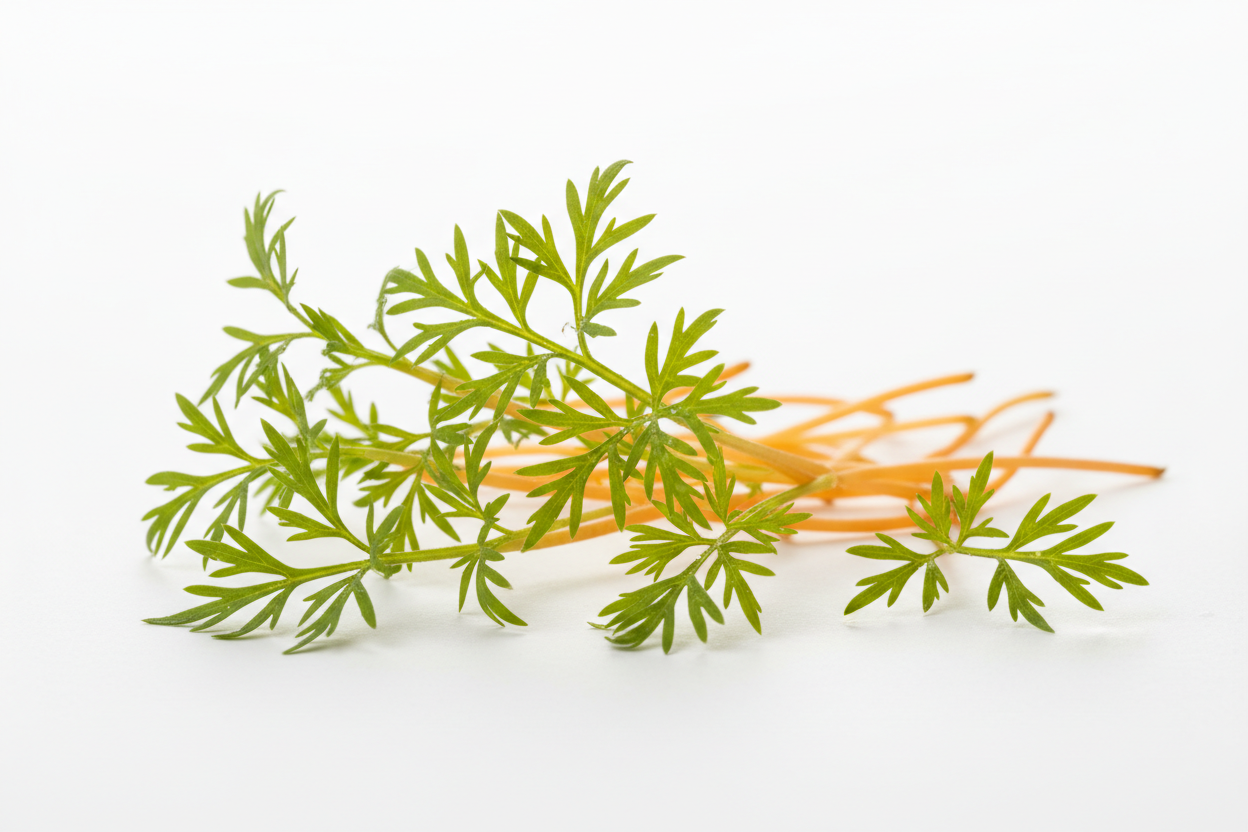 close up product photo carrot microgreens
