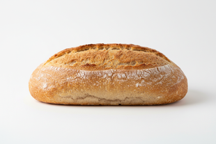 close up product photo of a loaf of bread