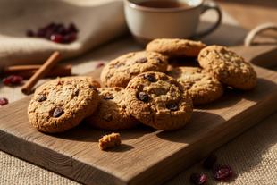 close up, rustic, simple product photo of cookies